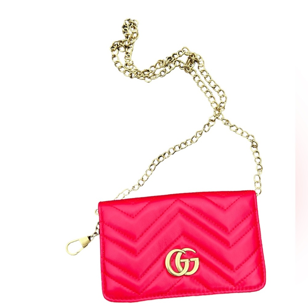 Red Gucci bag